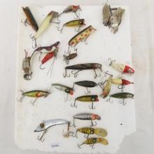 Vintage fishing lures and spoons