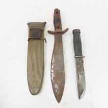 Cattaraugus 225Q & US 1917 Bolo Knife