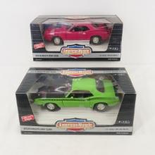 2 American Muscle 1:18th scale diecast cars NIP