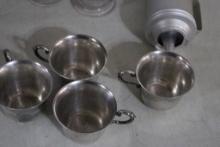 Kitchen Collectibles, Punch Bowl w/4 Cups