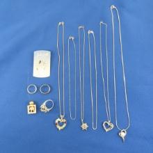 Sterling Silver Jewelry 40+g