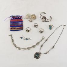 Sterling Silver rings, bracelet, and more 80+g