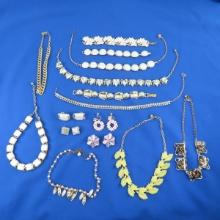 Vintage jewelry bracelets &  earrings-Coro, Lisner