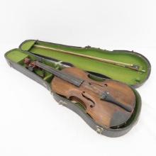 Antique Violin, Paper Antonio Stradivari Label