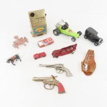 Tonka, Cap Guns, Cast Iron fire engine & more toys