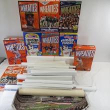 Assorted Sports Posters, Wheaties Boxes & More