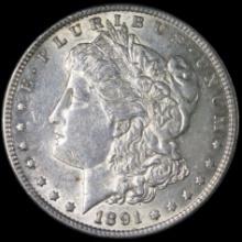 1891-S U.S. Morgan silver dollar