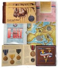 Lot of 5 coin & currency sets in their original packaging