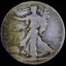 1921 U.S. walking Liberty half dollar