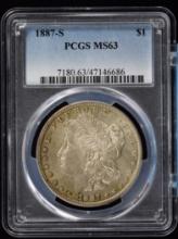 1887-S Morgan Dollar PCGS MS-63 Low Mintage