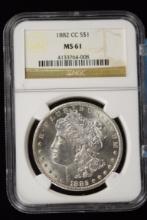 1882-CC Morgan Dollar NGC MS-61