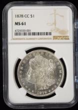 1878-CC Morgan Dollar NGC MS-61