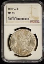1881-CC Morgan Dollar NGC MS-63