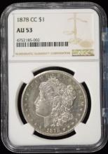 1878-CC Morgan Dollar NGC AU-53