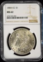1884-CC Morgan Dollar NGC MS-62