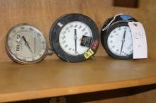 Ashcroft Pressure Gauges, TEL-TRU Thermometer lot of 3