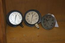 Reotemp Gauge, Jas.P. Marsh, Ashcroft Pressure Gauges lot of 3