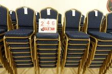 Blue Pattern Crown Back Banquet Chair (8)