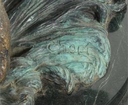E. B. Chope' Signed "The Fisherman II" Bronze Sculpture