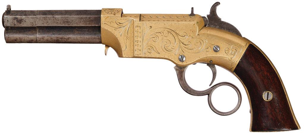 Factory Engraved New Haven Arms Company Volcanic No. 1 Pistol