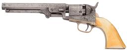 Gustave Young List Engraved Colt Model 1849 Pocket Revolver