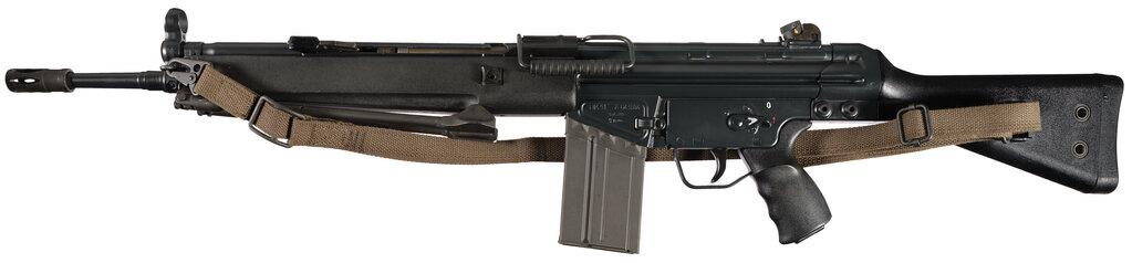 Pre-Ban Heckler & Koch HK91 Rifle with Extra Stocks