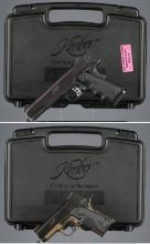 Two Kimber Semi-Automatic Pistols with Cases