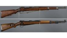 Two Military Pattern Bolt Action Rifles
