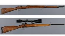 Two Swedish Carl Gustaf Model 1896 Bolt Action Rifles