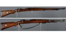 Two South American Contract Mauser Bolt Action Rifles