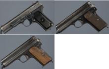 Three European Military Semi-Automatic Pistols