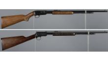 Two Winchester Slide Action Rifles