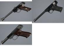 Three High Standard Semi-Automatic Rimfire Pistols