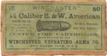 Box of Winchester Repeating Arms Co. .44 S&W American Ammunition