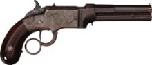 Engraved Smith & Wesson No. 1 Lever Action Repeating Pistol