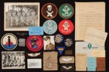 World War II American Enlisted Bomber Crew Patches and Insignia