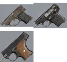 Three European Semi-Automatic Pocket Pistols