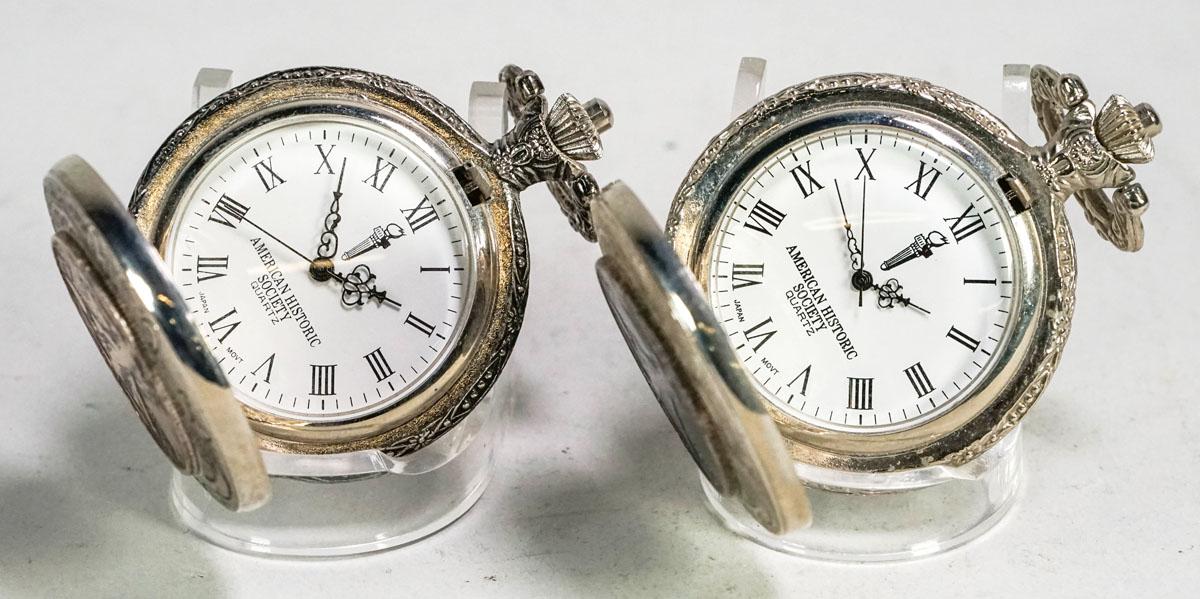 1942 Walking Liberty Quartz Pocket Watches