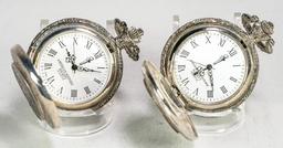 1941 & 1945 Walking Liberty American Historic Society Quartz Pocket Watches