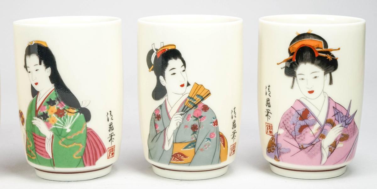 6 Japanese Tea Cup Set