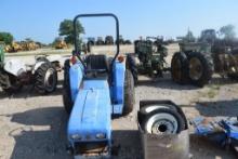 NH TC30 ROPS W/ MOWER DECK SALVAGE TERP TRACTOR