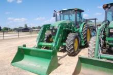 JD 6135E 4WD C/A W/ LDR AND BUCKET 4985HRS. WE DO NOT GAURANTEE HOURS