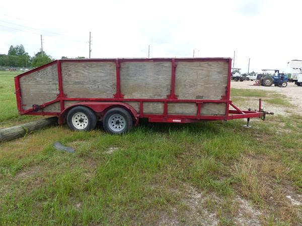 HM 2010 SHOP BUILT BUMPER TRAILER 16' X6'