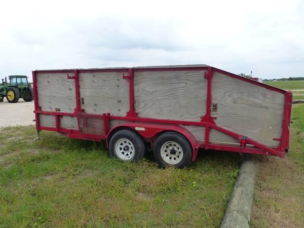 HM 2010 SHOP BUILT BUMPER TRAILER 16' X6'