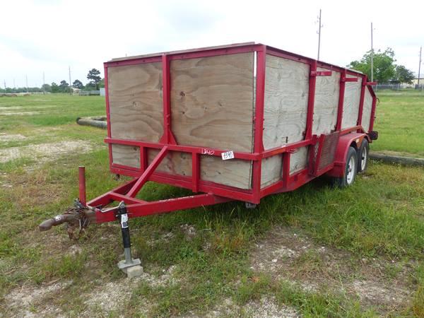 HM 2010 SHOP BUILT BUMPER TRAILER 16' X6'