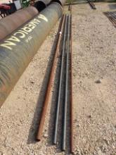 21' X 2 1/2" PIPE, 2 - 21' X 1 1/2" PIPE, &