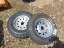 1 - 205-75-15 TIRE AND 1 205-90-15 TIRE
