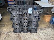 PLASTIC PALLET FOR (6) 5 GAL. WATER BOTTLES