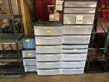 LOT CONSISTING OF PLASTIC STORAGE BINS