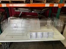 LOT CONSISTING OF ASSORTED CLEAR ACRYLIC RACKS